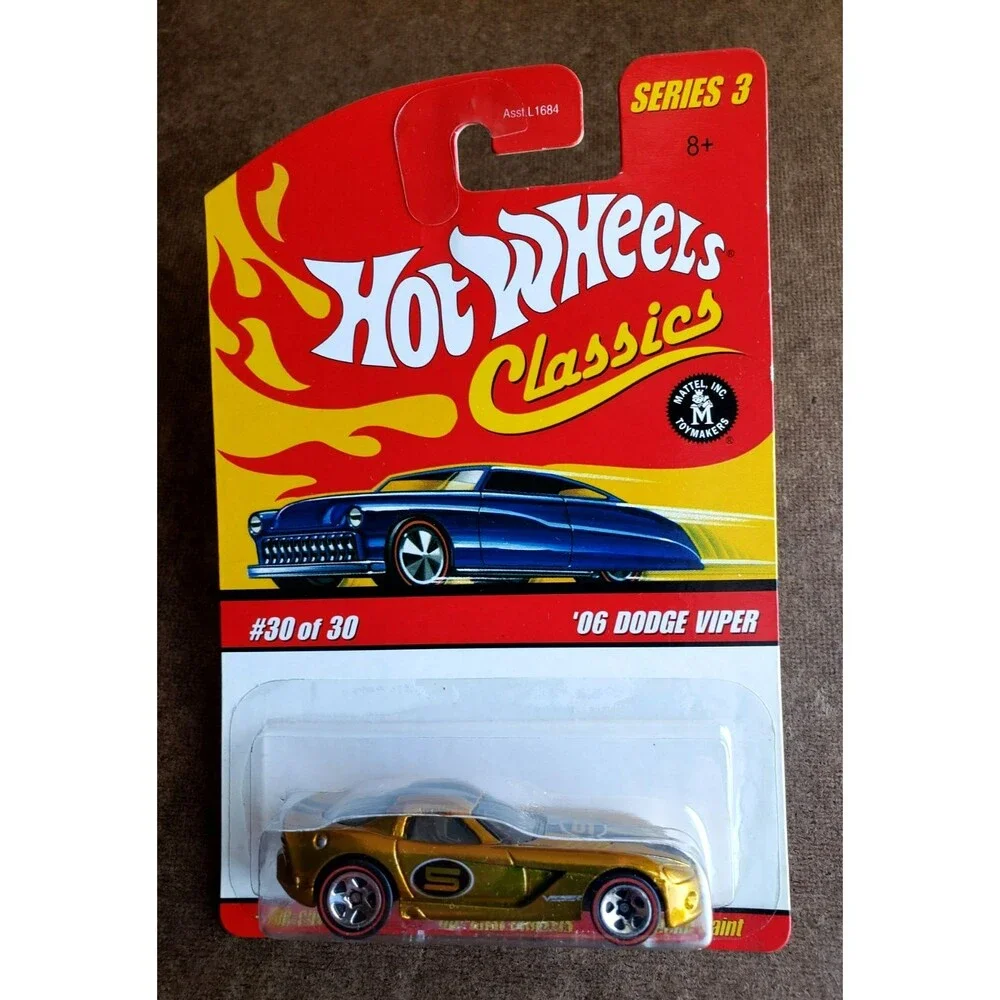 2007 Hot Wheels '06 DODGE VIPER Spectraflame GOLD CLASSICS SERIES #30/30 RL5SP